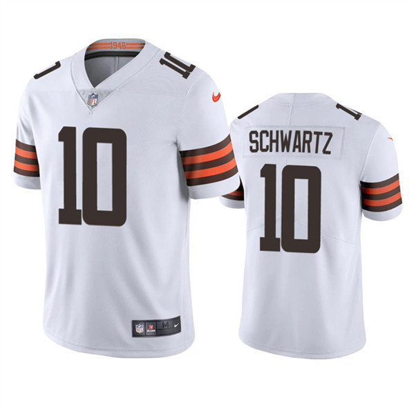 Men's Cleveland Browns #10 Anthony Schwartz White Vapor Untouchable Limited Stitched Jersey
