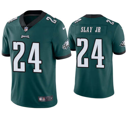 Men's Philadelphia Eagles #24 Darius Slay JR Midnight Green Vapor Untouchable Limited Stitched NFL Jersey