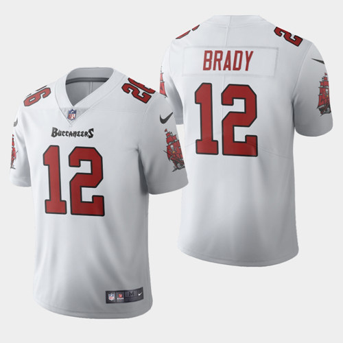 Men's Tampa Bay Buccaneers #12 Tom Brady White Stitched NFL Jersey