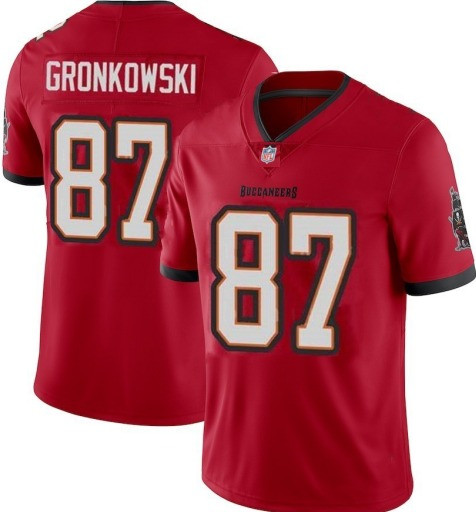 Men's Tampa Bay Buccaneers #87 Rob Gronkowski Red 2020 NFL Stitched Jersey