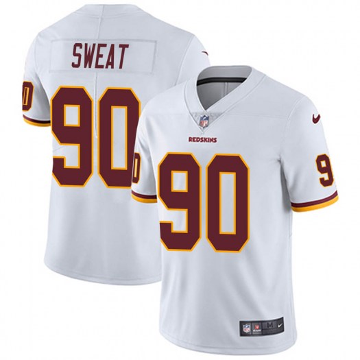 Men's Washington Redskins #90 Montez Sweat White Vapor Limited Stitched NFL Jersey