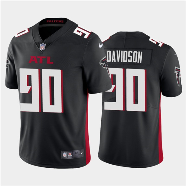 Men's Atlanta Falcons #90 Marlon Davidson 2020 Black Vapor Untouchable Limited Stitched NFL Jersey