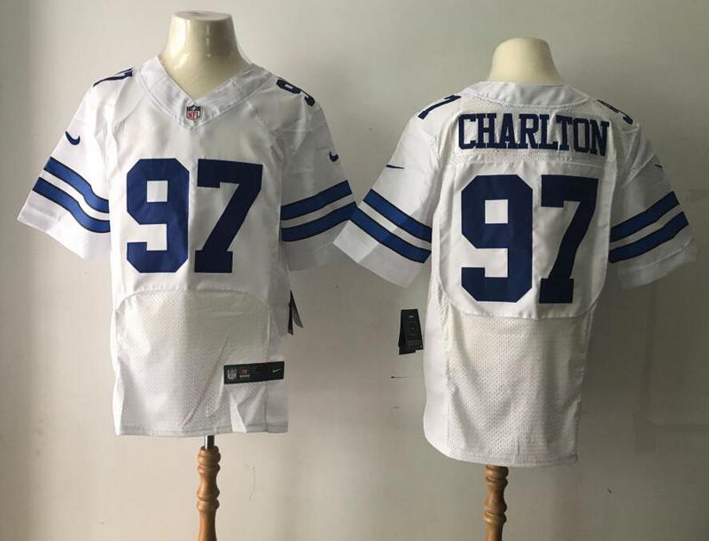 Men's Dallas Cowboys #97 Taco Charlton Nike White 2017 Elite Stitched NFL Jersey