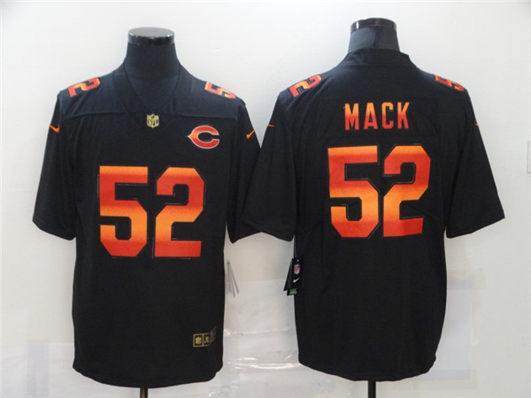 Men's Chicago Bears #52 Khalil Mack 2020 Black Fashion Limited Stitched NFL Jersey