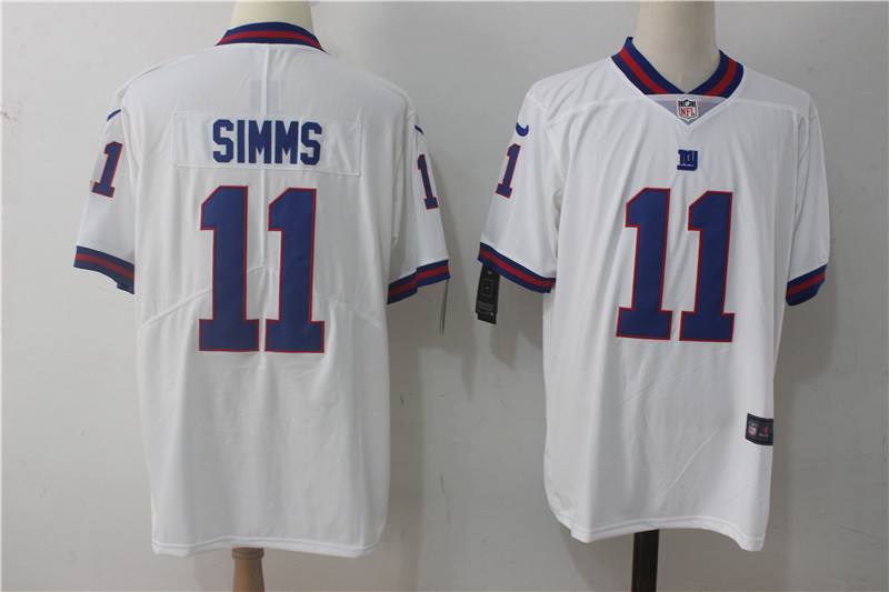 Men's Nike New York Giants #11 Phil Simms White Vapor Untouchable Limited Stitched NFL Jersey