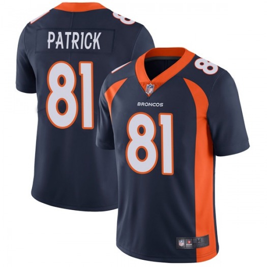 Men's Denver Broncos #81 Tim Patrick Navy Vapor Untouchable Limited Stitched NFL Jersey
