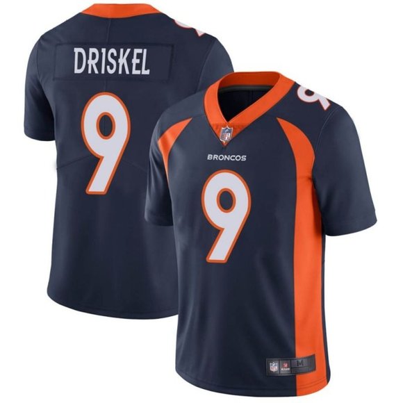 Men's Denver Broncos #9 Jeff Driskel Navy Vapor Untouchable Limited Stitched NFL Jersey