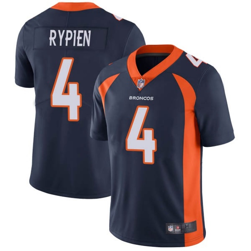 Men's Denver Broncos #4 Brett Rypien Navy Vapor Untouchable Limited Stitched NFL Jersey