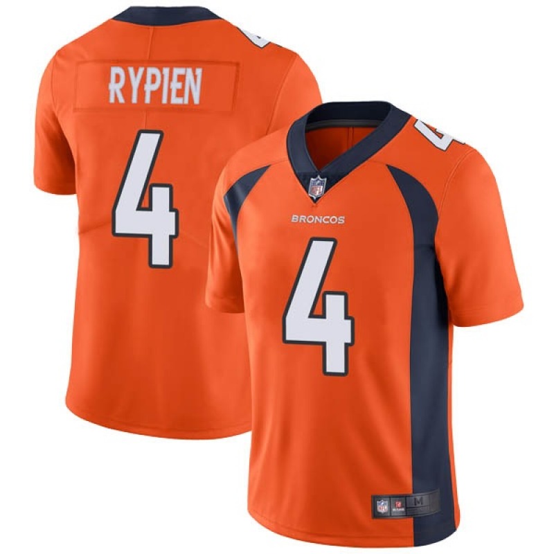 Men's Denver Broncos #4 Brett Rypien Orange Vapor Untouchable Limited Stitched NFL Jersey