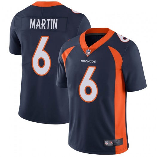 Men's Denver Broncos #6 Sam Martin Navy Vapor Untouchable Limited Stitched NFL Jersey