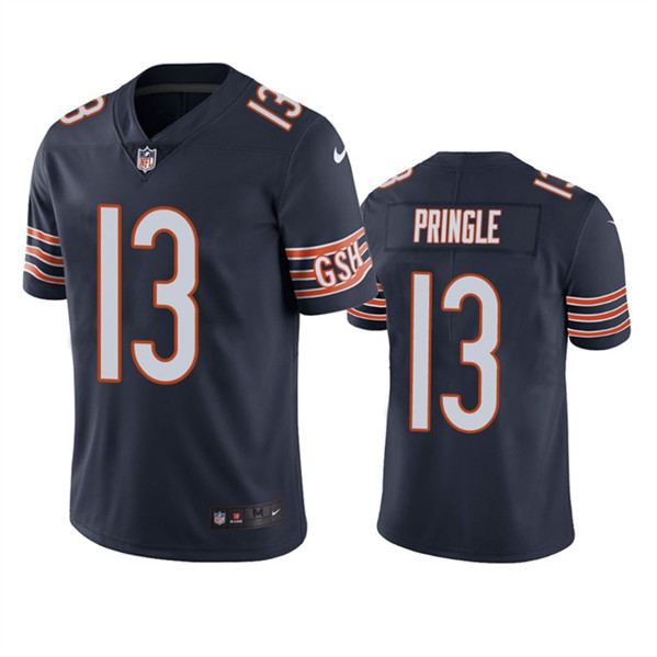 Men's Chicago Bears #13 Byron Pringle Navy Vapor untouchable Limited Stitched Football Jersey