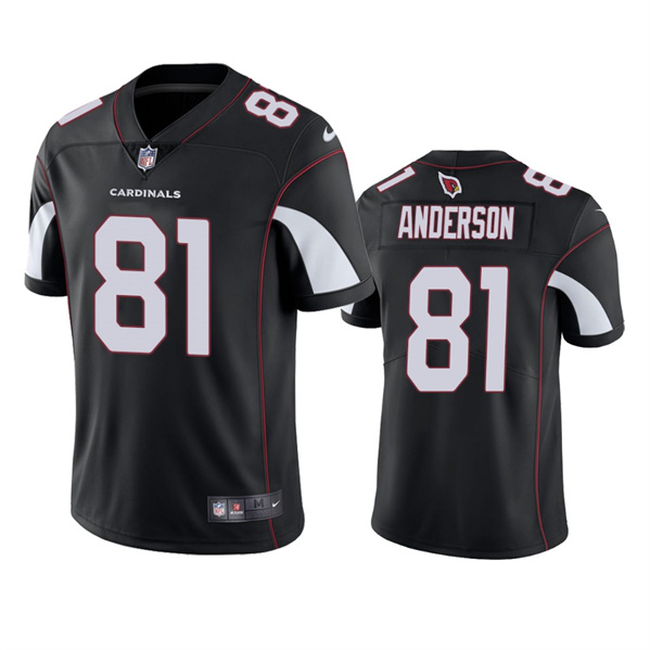 Men's Arizona Cardinals #81 Robbie Anderson Black Vapor Untouchable Stitched Football Jersey