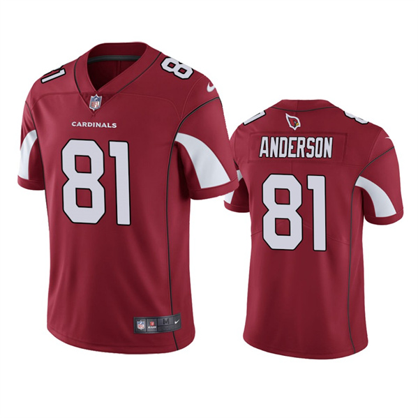 Men's Arizona Cardinals #81 Robbie Anderson Red Vapor Untouchable Stitched Football Jersey