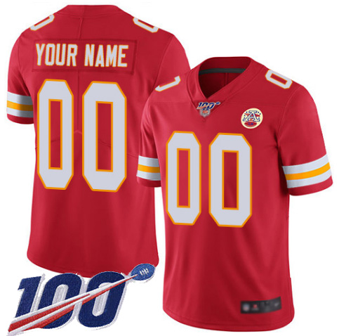 Men's Chiefs 100th Season ACTIVE PLAYER Red Vapor Untouchable Limited Stitched NFL Jersey