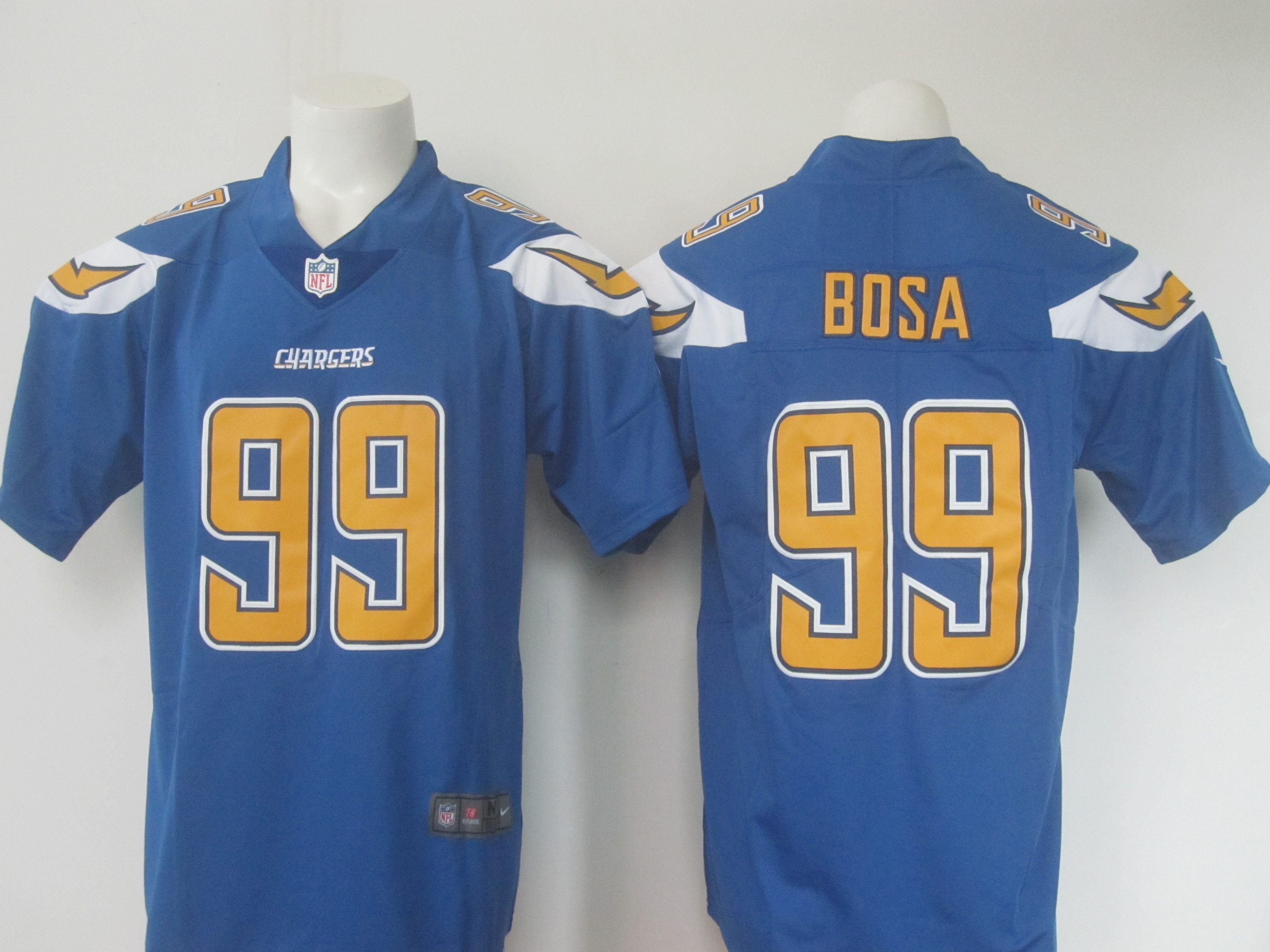 Men's Nike Los Angeles Chargers #99 Joey Bosa Blue Limited Rush Stitched NFL Jersey