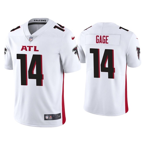 Men's Atlanta Falcons #14 Russell Gage White Vapor Untouchable Limited Stitched Jersey