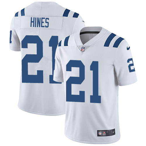 Men's Indianapolis Colts #21 Nyheim Hines White Vapor Untouchable Limited Stitched NFL Jersey