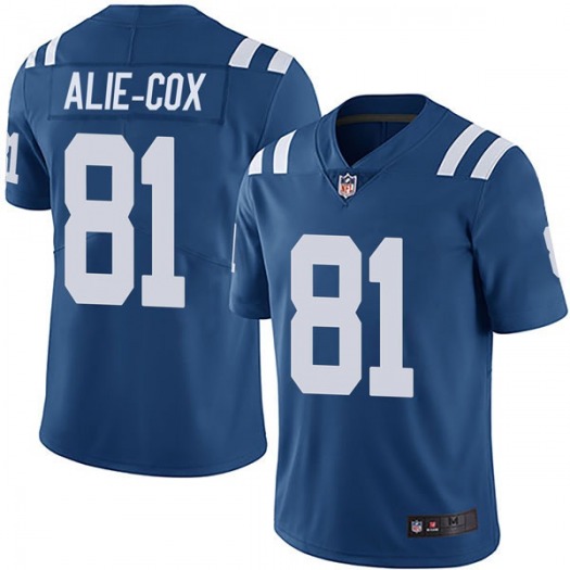 Men's Indianapolis Colts #81 Mo Alie-Cox Blue Vapor Untouchable Limited Stitched NFL Jersey