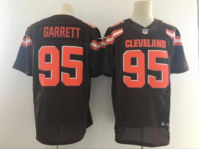 Men's Cleveland Browns #95 Myles Garrett Nike Brown 2017 Elite Stitched NFL Jersey