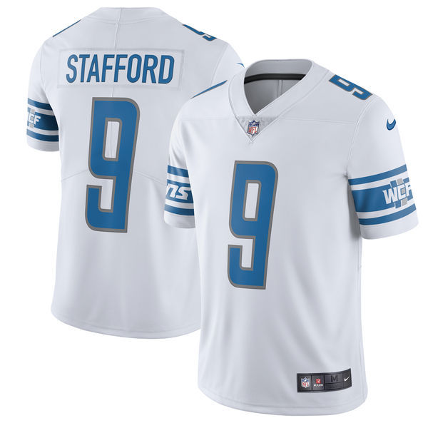 Men's Detroit Lions #9 Matthew Stafford Nike White Vapor Untouchable Limited Stitched NFL Jersey