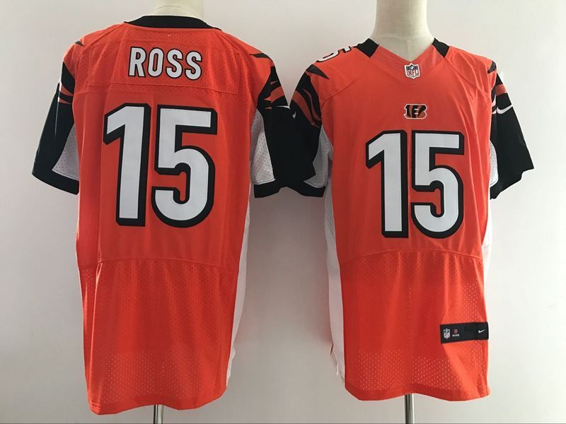 Men's Cincinnati Bengals #15 John Ross Nike Orange 2017 Elite Stitched NFL Jersey