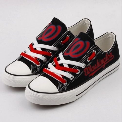 All Sizes Washington Nationals Repeat Print Low Top Sneakers 002