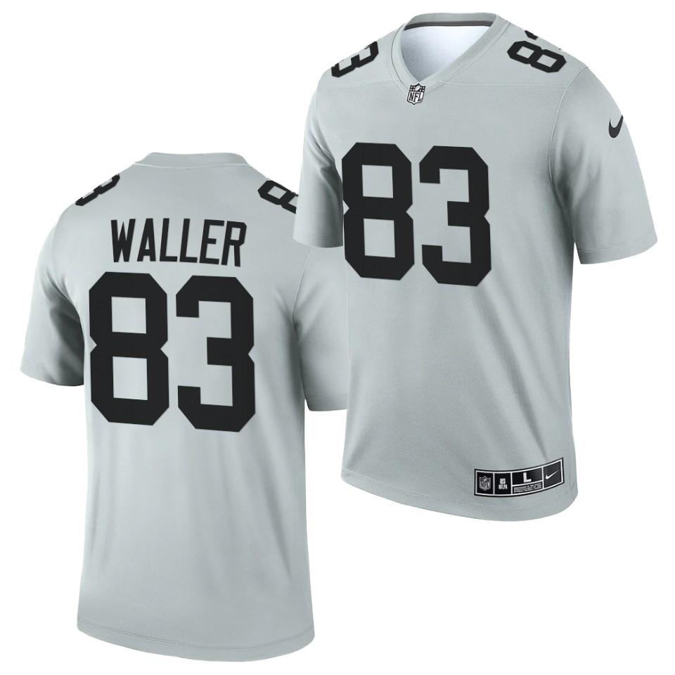 Men's Oakland Raiders #83 Darren Waller Gary 2021 Inverted Legend Stitched NFL Jersey