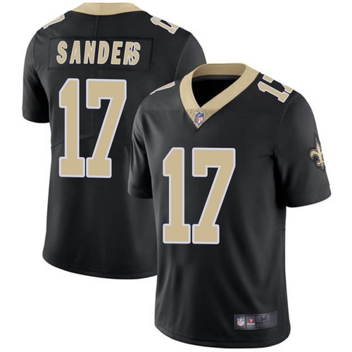 Men's New Orleans Saints #17 Emmanuel Sanders Black Limited Stitched NFL Jersey
