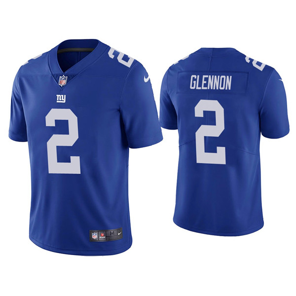 Men's New York Giants #2 Mike Glennon Blue Vapor Untouchable Limited Stitched Jersey