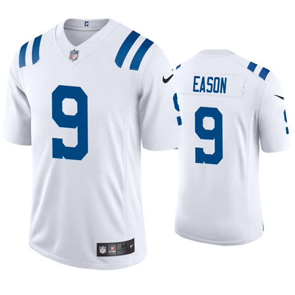 Men's Indianapolis Colts #9 Jacob Eason White Stitched Jersey