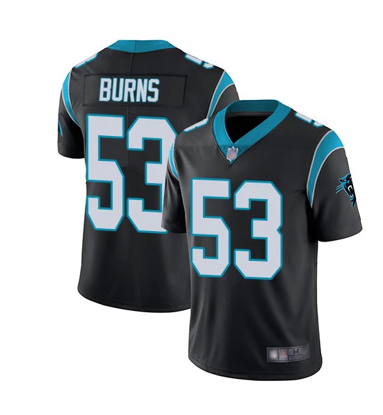 Men's Carolina Panthers #53 Brian Burns Black Vapor Untouchable Limited Stitched Jersey