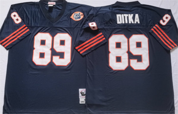 Men's Chicago Bears #89 DITKA Navy Limited Stitched Jersey