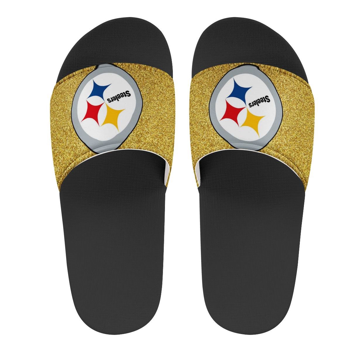 Women's Pittsburgh Steelers Flip Flops 003
