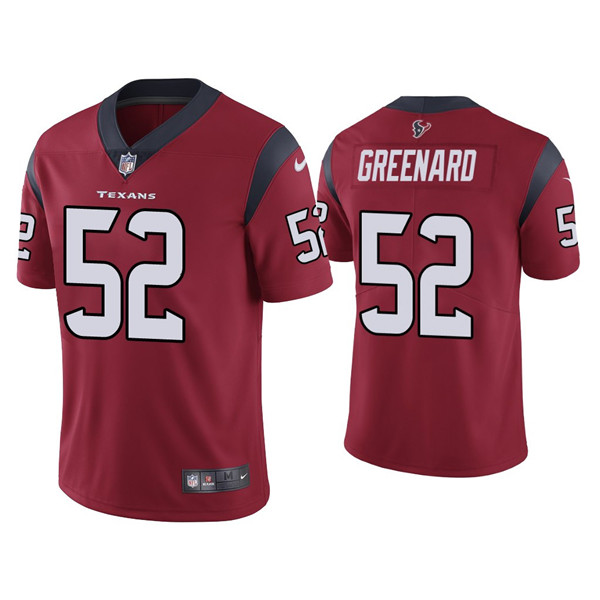 Men's Houston Texans #52 Jonathan Greenard Red Vapor Untouchable Limited Stitched Jersey