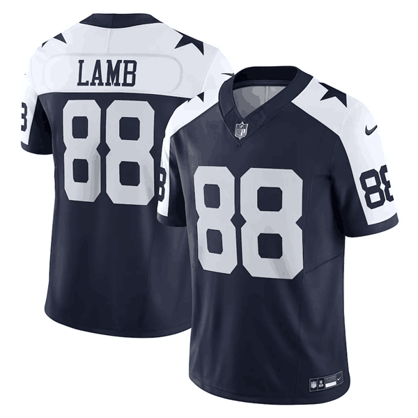 Men's Dallas Cowboys #88 CeeDee Lamb Navy 2023 F.U.S.E. Limited Stitched Football Jersey