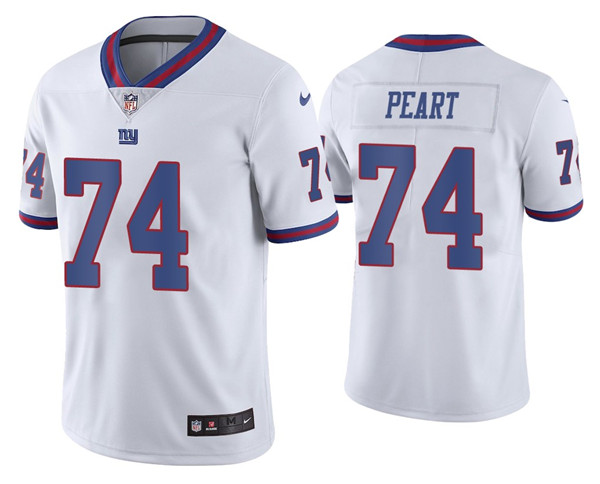 Men's New York Giants #74 Matt Peart 2020 White Color Rush Stitched Jersey