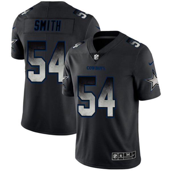 Men's Dallas Cowboys Custom Black 2019 Smoke Fashion Limited Stitched NFL Jersey (Check description if you want Women or Youth size)