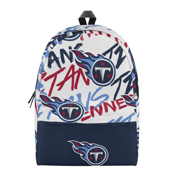 Tennessee Titans All Over Print Cotton Backpack 001