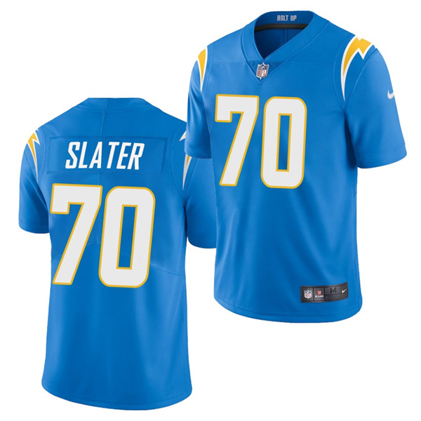 Men's Los Angeles Chargers #70 Rashawn Slater Blue 2021 Vapor Untouchable Limited Stitched NFL Jersey (Check description if you want Women or Youth size)