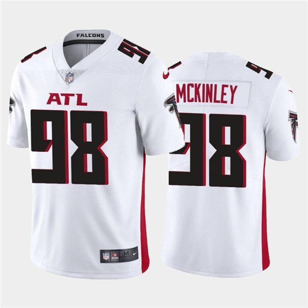 Men's Atlanta Falcons #98 Takkarist McKinley 2020 White Vapor Untouchable Limited Stitched NFL Jersey
