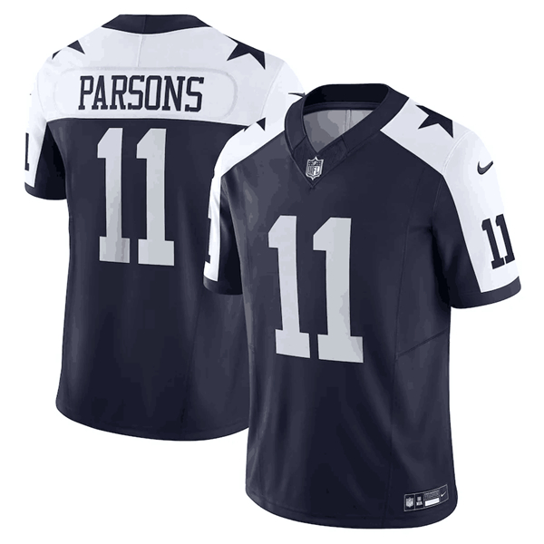 Men's Dallas Cowboys #11 Micah Parsons Navy 2023 F.U.S.E. Limited Stitched Football Jersey