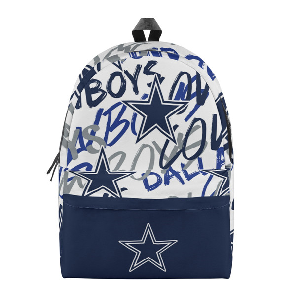 Dallas Cowboys All Over Print Cotton Backpack 001