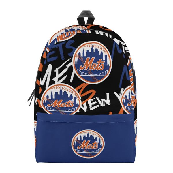 New York Mets All Over Print Cotton Backpack 001