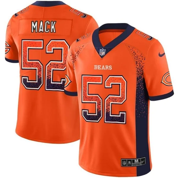 Men's Chicago Bears #52 Khalil Mack Rush Color Stitched NFL Jersey