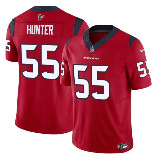 Men's Houston Texans #55 Danielle Hunter Red 2024 F.U.S.E Vapor Untouchable Limited Football Stitched Jersey