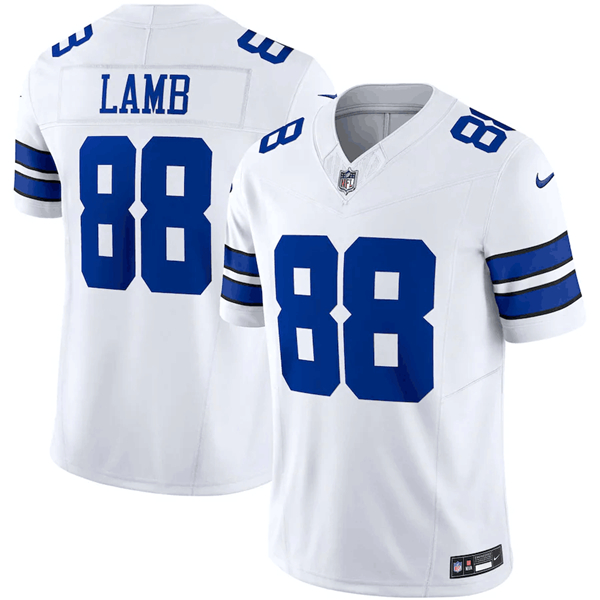 Men's Dallas Cowboys #88 CeeDee Lamb White 2023 F.U.S.E. Limited Stitched Football Jersey