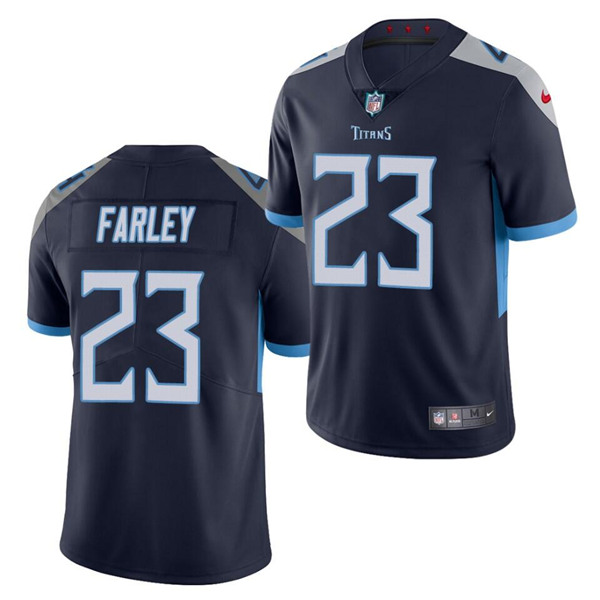 Men's Tennessee Titans #23 Caleb Farley Navy Vapor Untouchable Stitched NFL Jersey