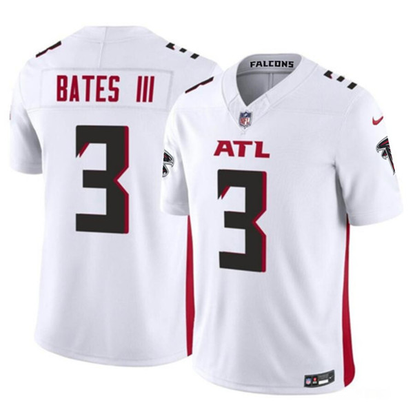Men's Atlanta Falcons #3 Jessie Bates III White 2023 F.U.S.E. Vapor Untouchable Limited Football Stitched Jersey