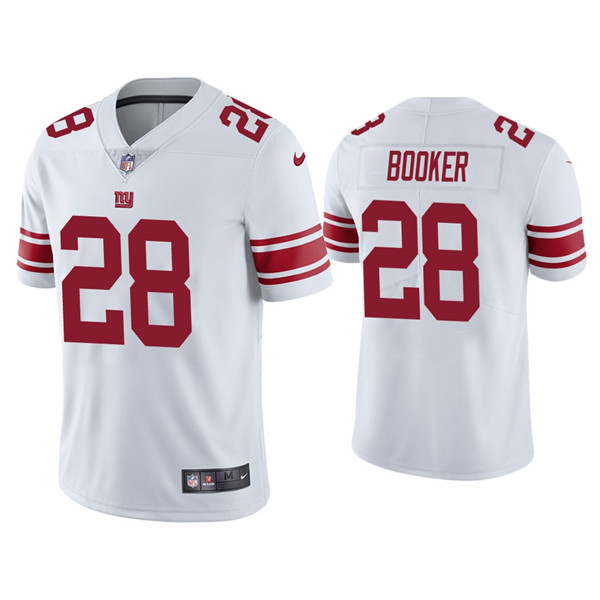 Men's New York Giants #28 Devontae Booker White Vapor Untouchable Limited Stitched Jersey