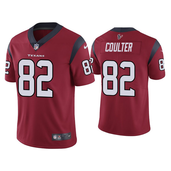 Men's Houston Texans #82 Isaiah Coulter Red Vapor Untouchable Limited Stitched Jersey